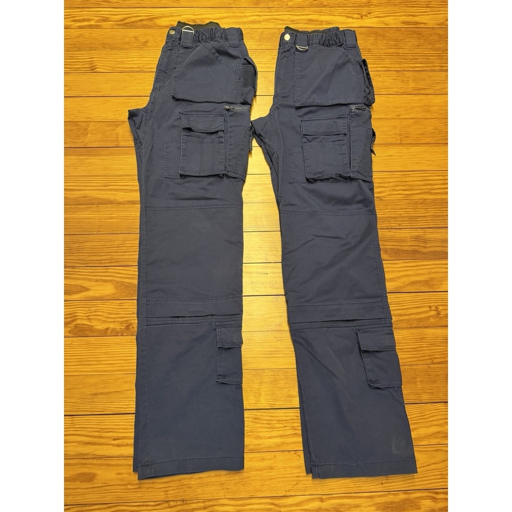 2 Pair Kalt Gear Pants Mens 36x36 Navy Blue Cargo Work Utility Tactical Pockets